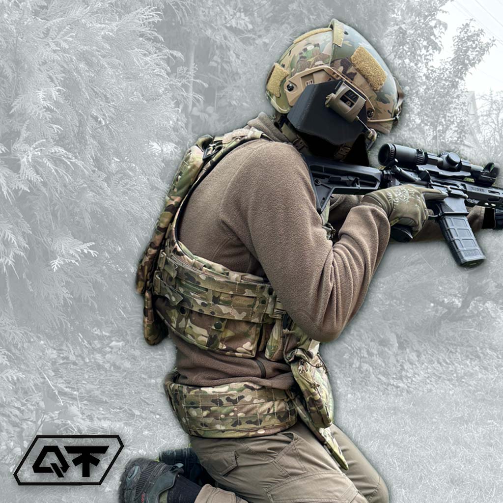 AVS Plate Carrier SAPI 12 Плитоноска AVS Plate Carrier QTactic та пояс UCB LP з модулями балістичного захисту