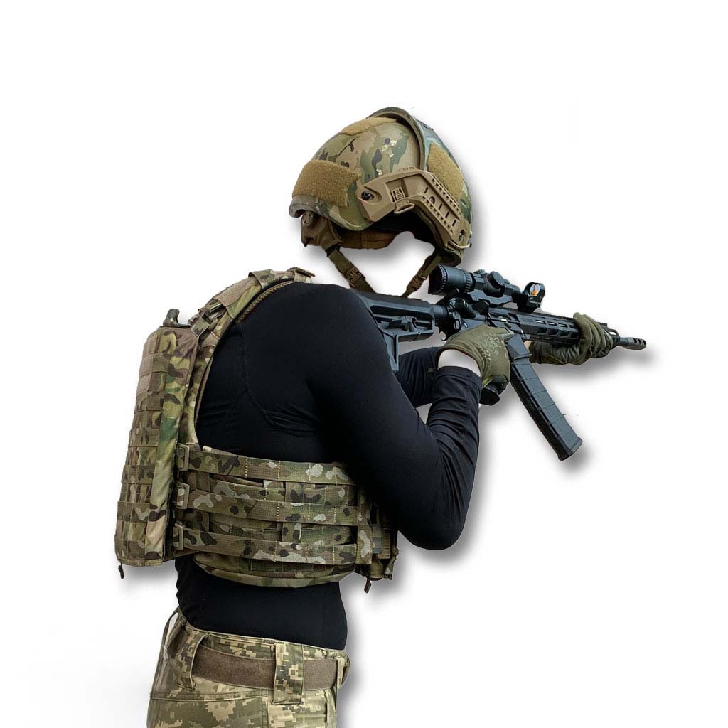 AVS Plate Carrier Standart 10 Плитоноска AVS Plate Carrier мультикам у поєднанні зі зброєю AR
