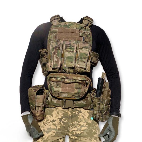 Плитоноска AVS Plate Carrier у комплекті з поясом UCB LP та підсумками