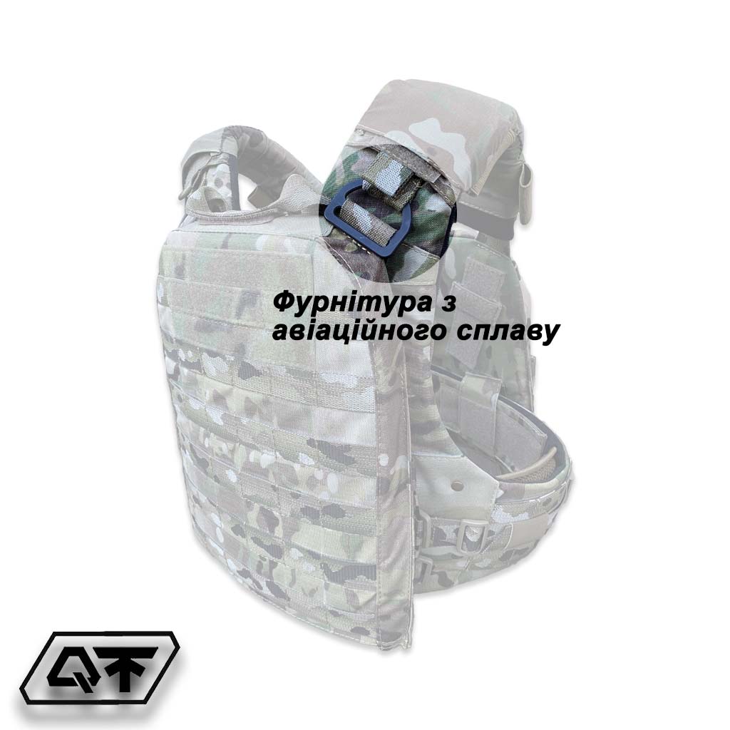 AVS Plate Carrier SAPI 3 Плитоноска AVS Plate Carrier MBAV QTactic алюмінієва фурнітура